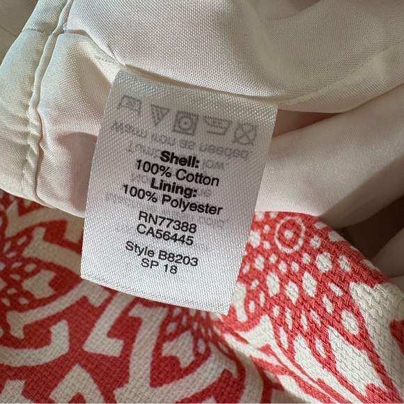 J. Crew No. 2 Pencil‎ Skirt Red Tile Print Size 8 - Picture 7 of 8